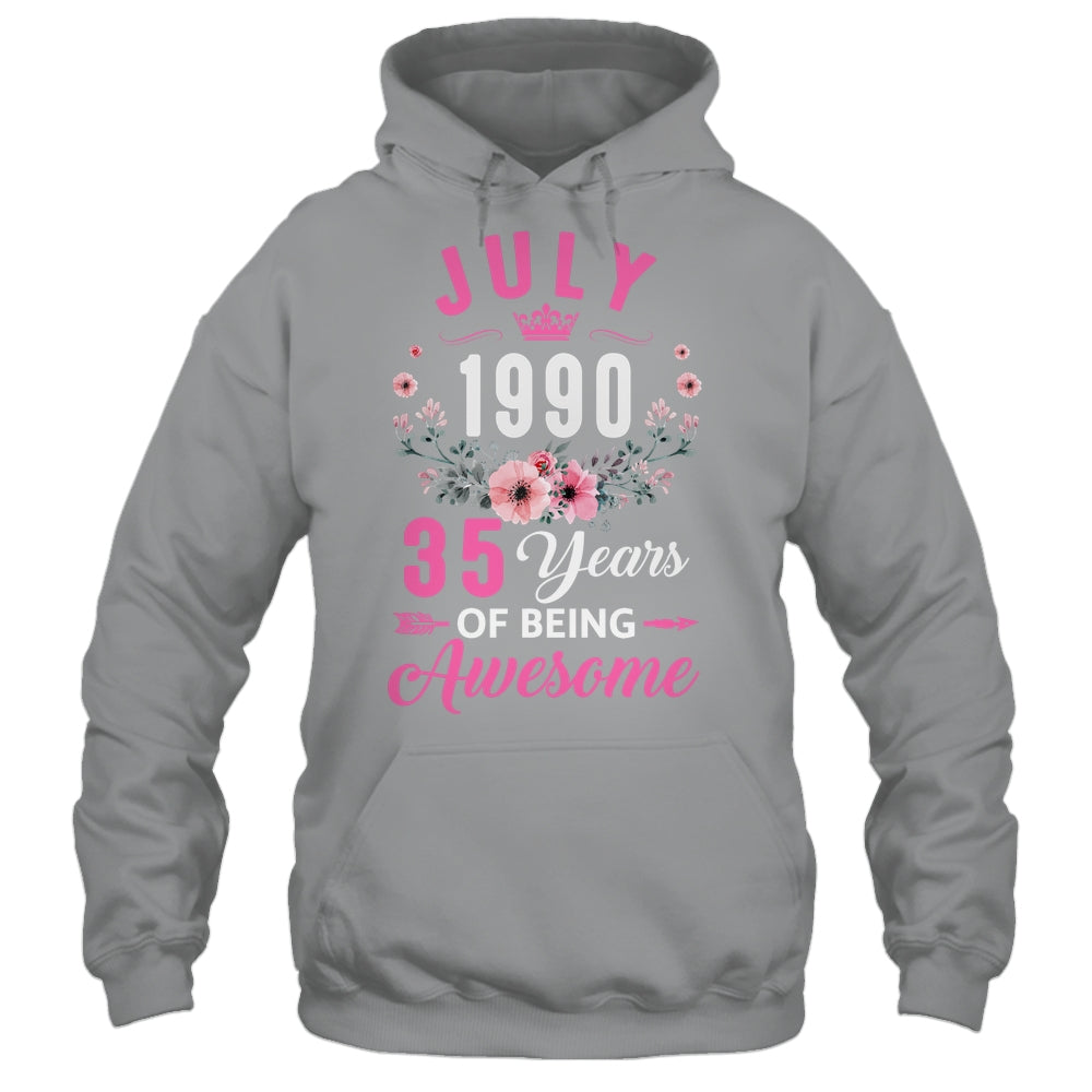Made In 1990 35 Years Old July 35th Birthday Women Shirt & Tank Top | siriusteestore