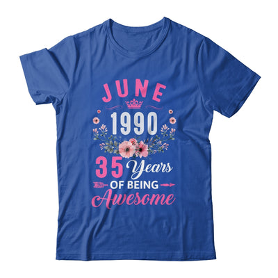 Made In 1990 35 Years Old June 35th Birthday Women Shirt & Tank Top | siriusteestore