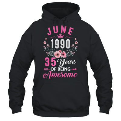 Made In 1990 35 Years Old June 35th Birthday Women Shirt & Tank Top | siriusteestore