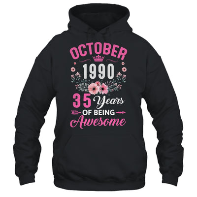 Made In 1990 35 Years Old October 35th Birthday Women Shirt & Tank Top | siriusteestore