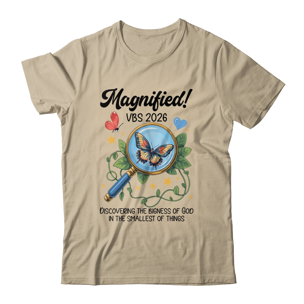 Magnified VBS 2026 Butterfly Discovering The Bigness Of God Shirt & Hoodie | siriusteestore