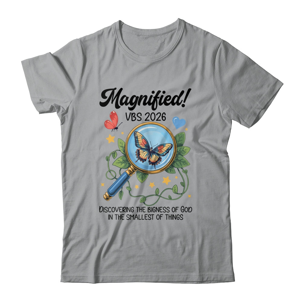 Magnified VBS 2026 Butterfly Discovering The Bigness Of God Shirt & Hoodie | siriusteestore