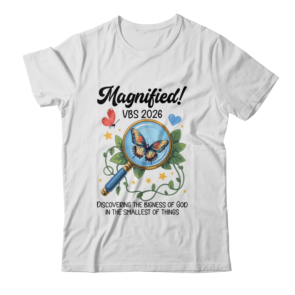 Magnified VBS 2026 Butterfly Discovering The Bigness Of God Shirt & Hoodie | siriusteestore