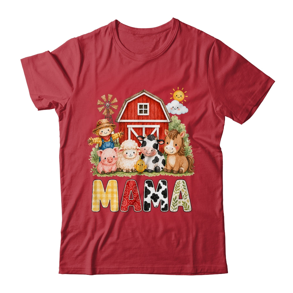 Mama Farm Cow 1St Birthday Girl Boy Matching Family Shirt & Hoodie | siriusteestore