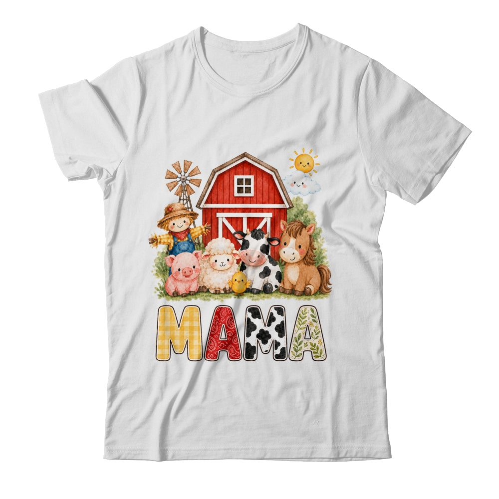 Mama Farm Cow 1St Birthday Girl Boy Matching Family Shirt & Hoodie | siriusteestore