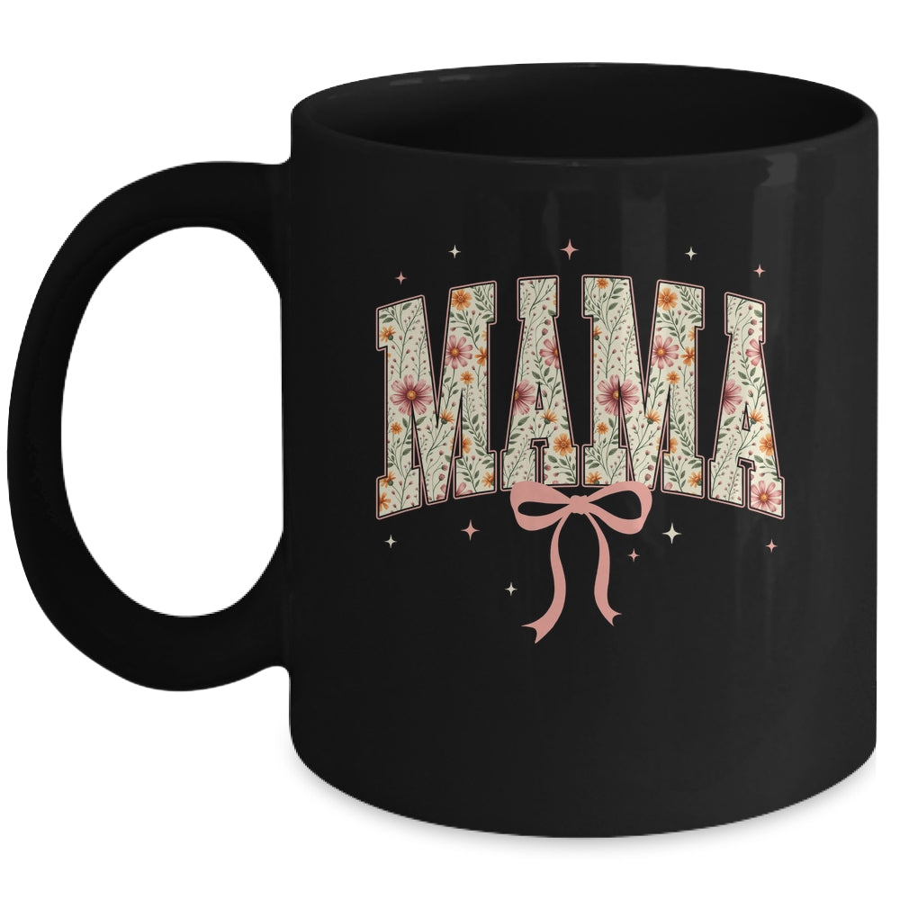 Mama Floral Boho Flower Wildflower Mom Design Mothers Day Mug | siriusteestore