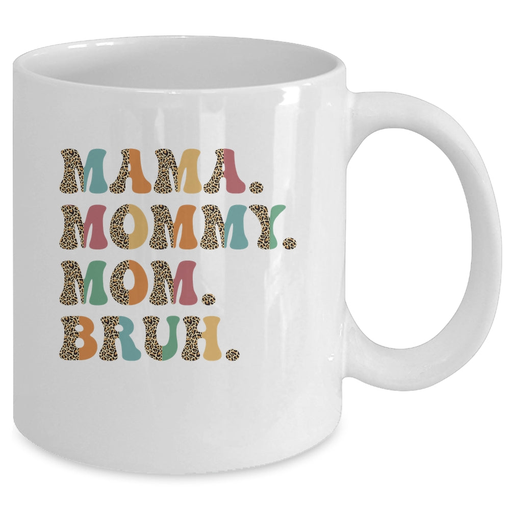 Mama Mommy Mom Bruh For Mom Life Retro Mother's Day Mug | siriusteestore