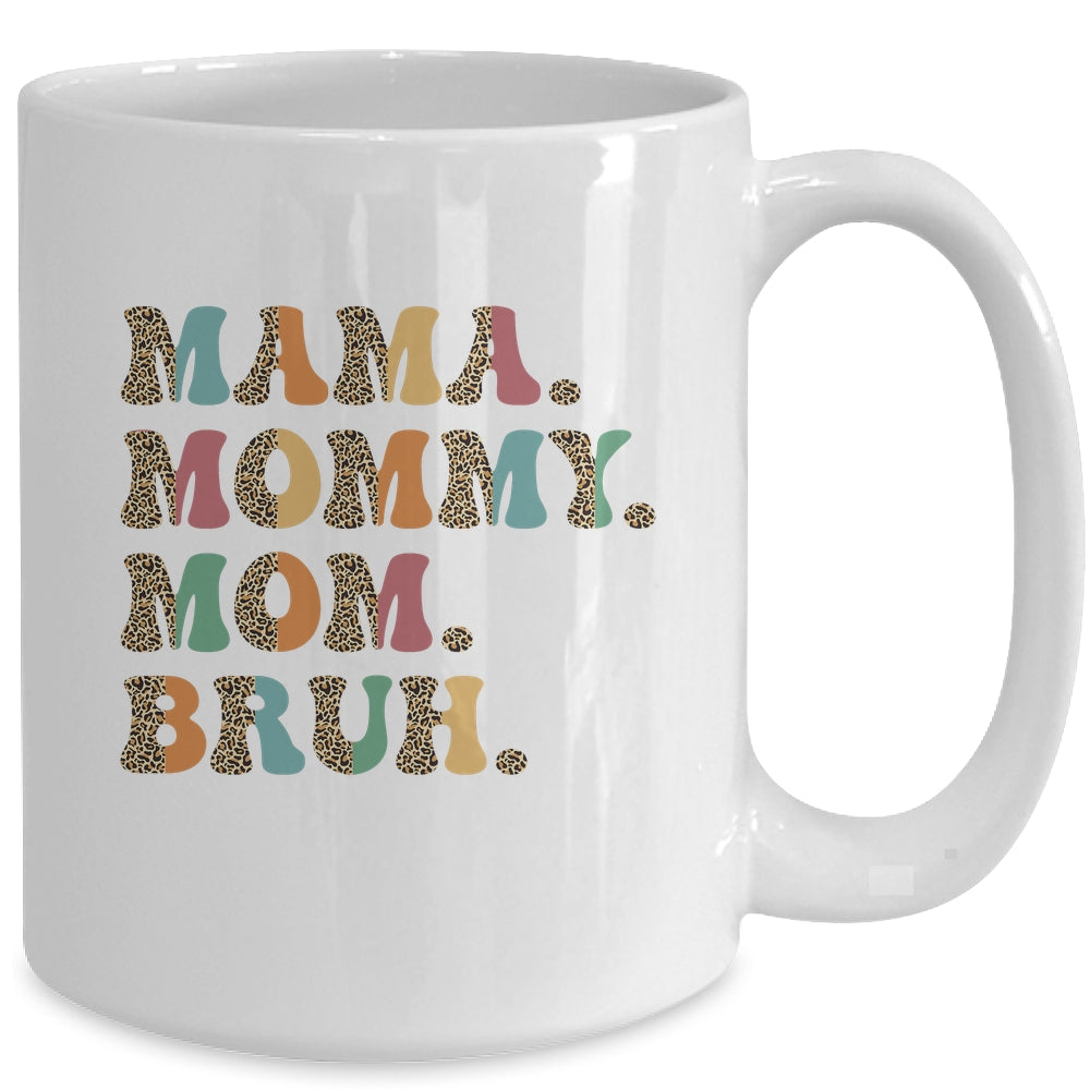 Mama Mommy Mom Bruh For Mom Life Retro Mother's Day Mug | siriusteestore