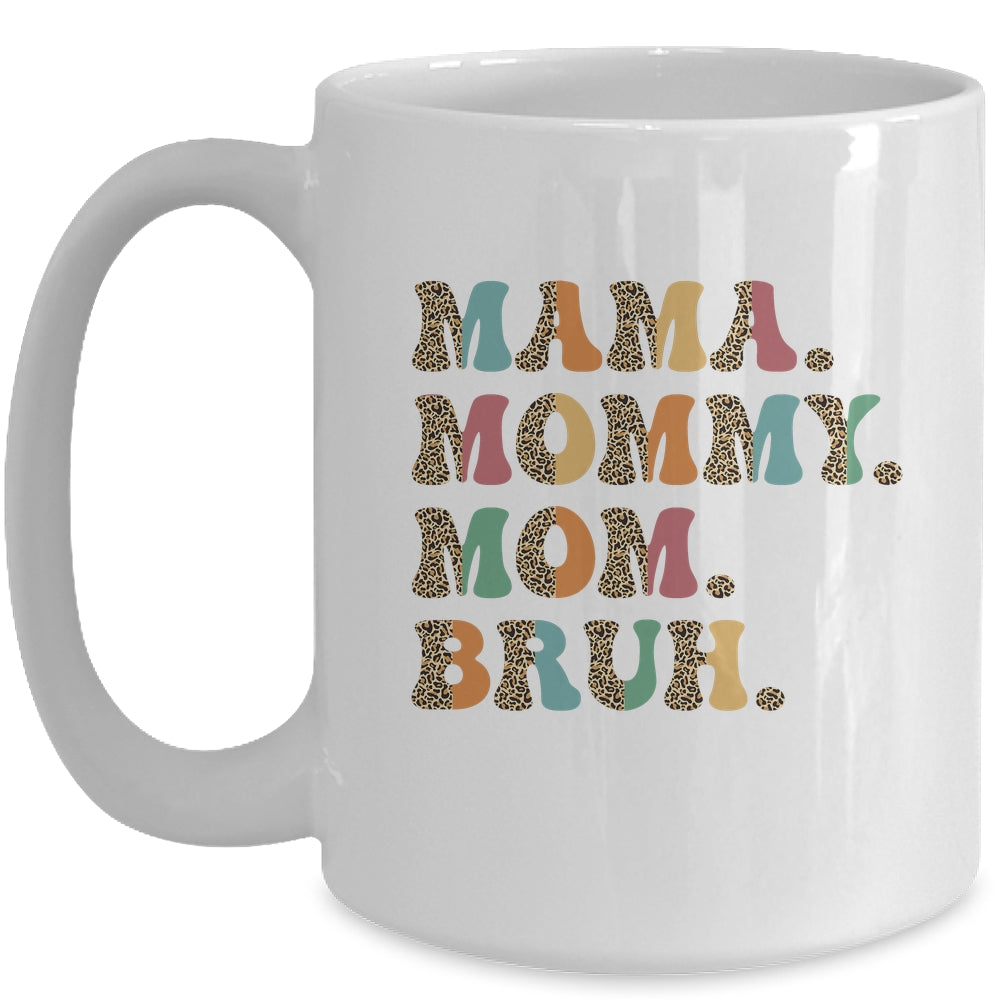 Mama Mommy Mom Bruh For Mom Life Retro Mother's Day Mug | siriusteestore