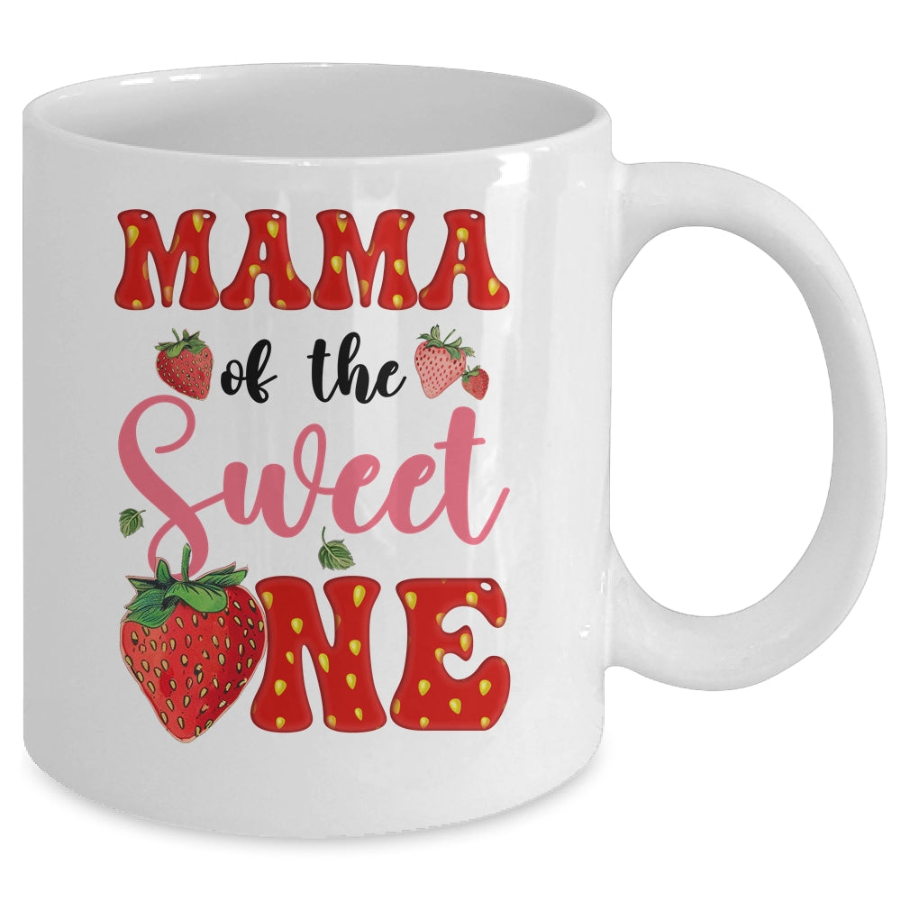 Mama Of Sweet One Strawberry Frist 1st Birthday Girl Mug | siriusteestore