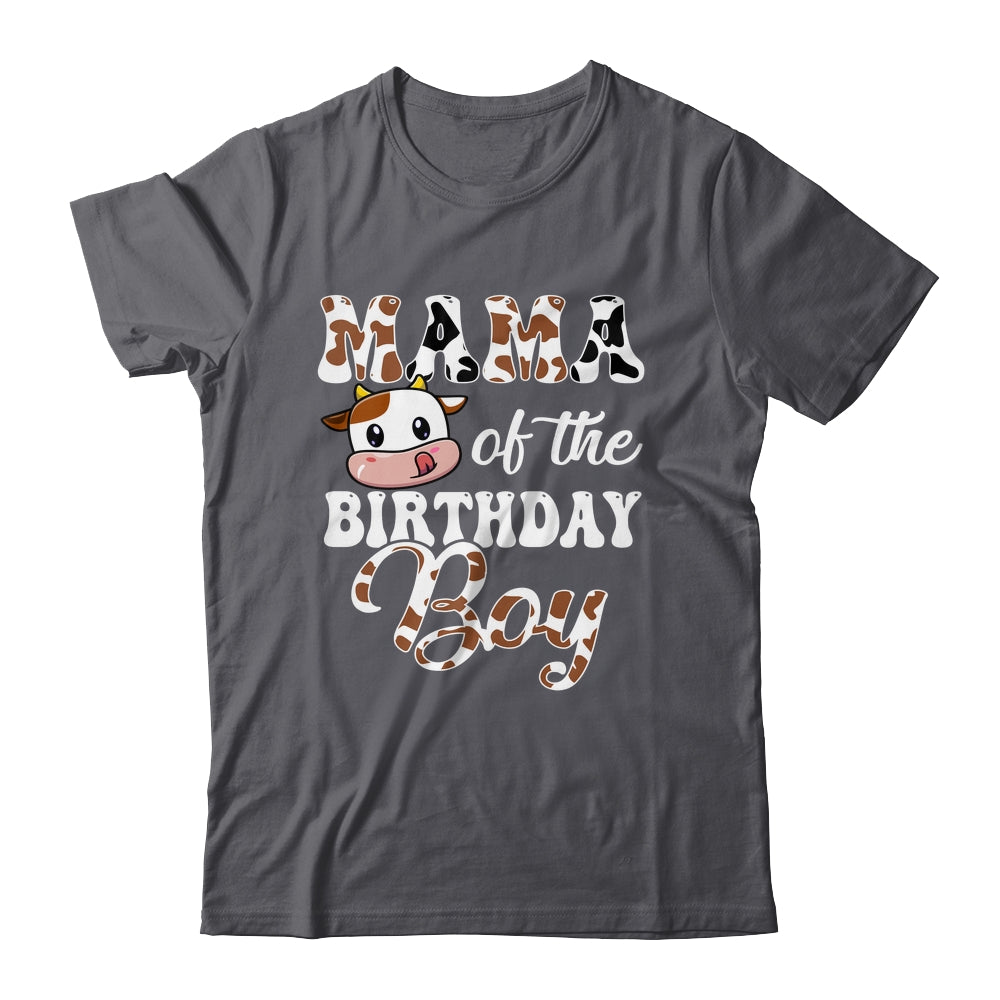 Mama Of The Birthday Boy Mommy Cow Farm 1st Birthday Boy Shirt & Hoodie | siriusteestore