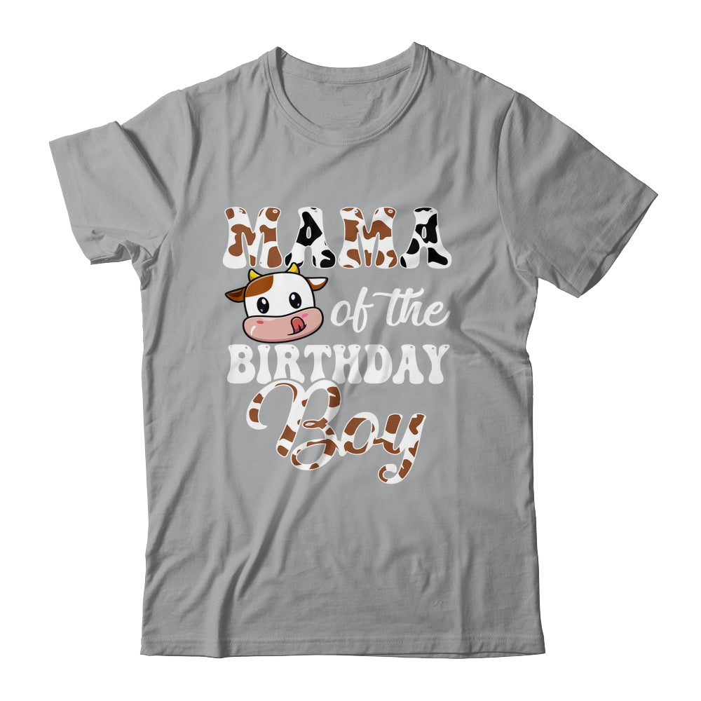 Mama Of The Birthday Boy Mommy Cow Farm 1st Birthday Boy Shirt & Hoodie | siriusteestore