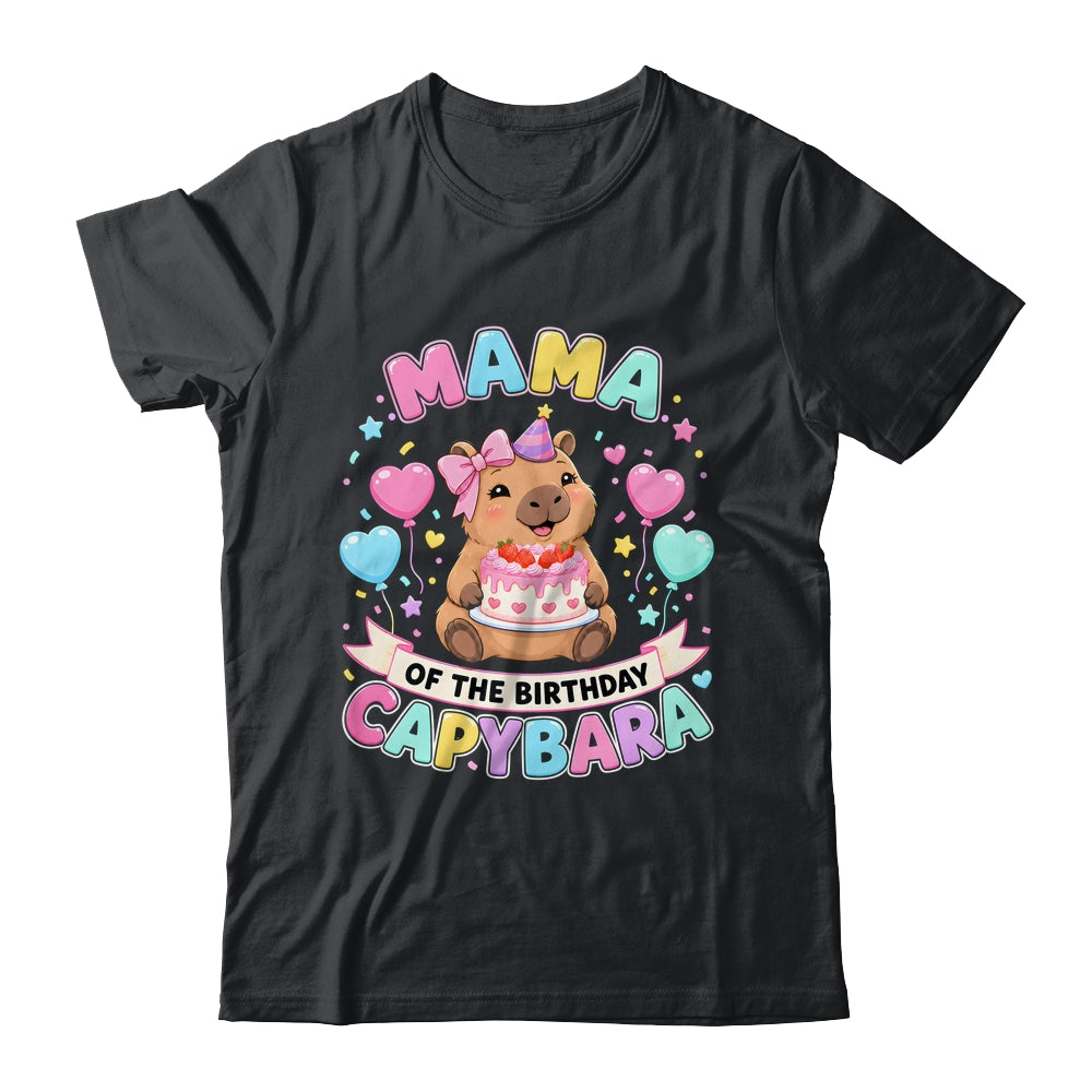 Mama Of The Birthday Capybara Birthday Girl Family Shirt & Hoodie | siriusteestore