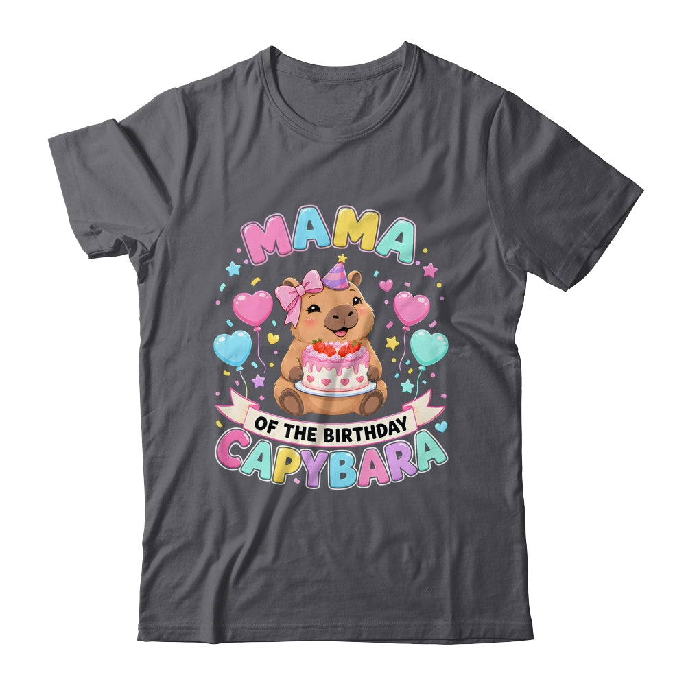 Mama Of The Birthday Capybara Birthday Girl Family Shirt & Hoodie | siriusteestore