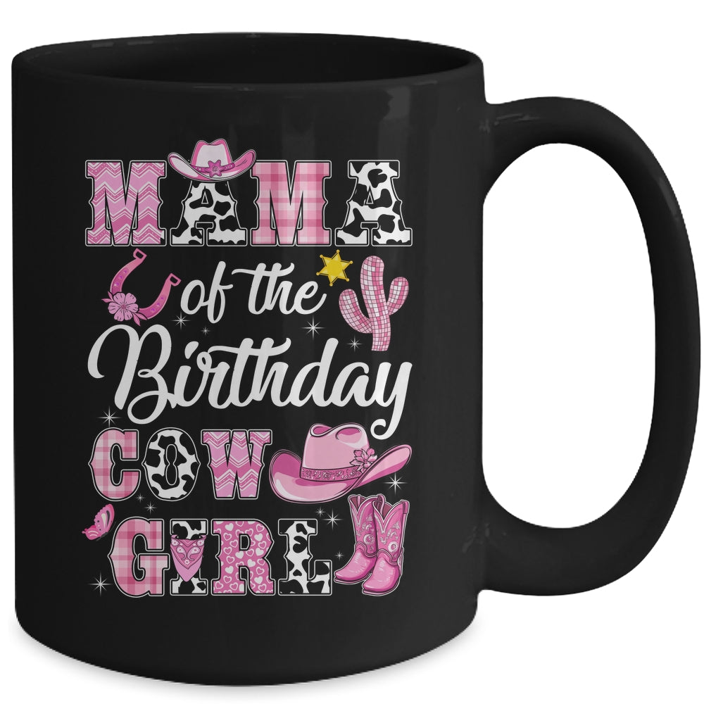 Mama Of The Birthday Cow Girl Western Cowgirl 1st Birthday Mug | siriusteestore
