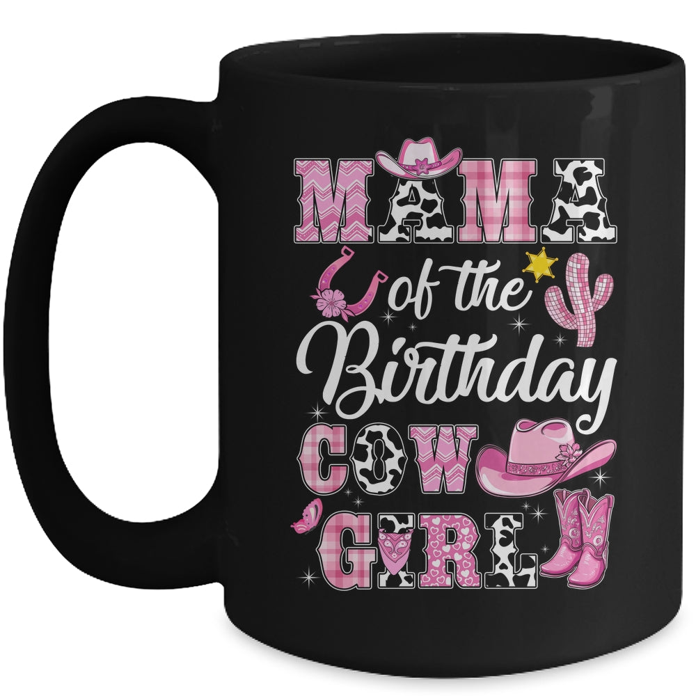 Mama Of The Birthday Cow Girl Western Cowgirl 1st Birthday Mug | siriusteestore