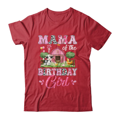 Mama Of The Birthday Girl 1st Birthday Cow Farm Family Shirt & Hoodie | siriusteestore