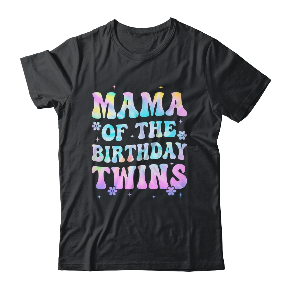 Mama Of The Birthday Twins Girls Kids Party Retro Bday Shirt & Hoodie | siriusteestore
