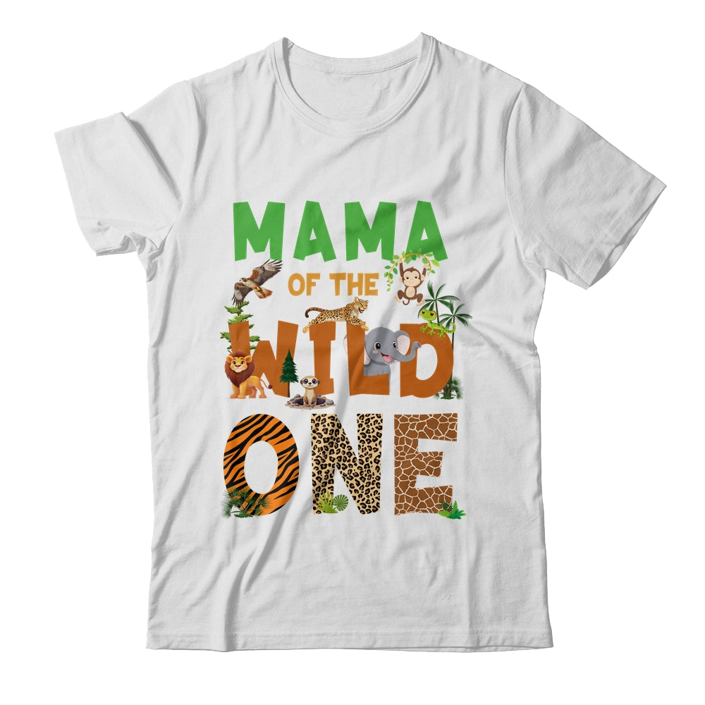 Mama Of The Birthday Wild One Safari Birthday Boy Family Shirt & Hoodie | siriusteestore