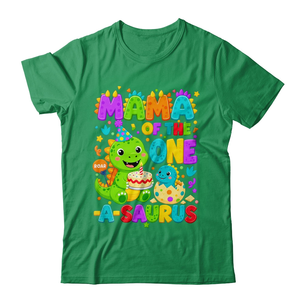 Mama Of The One-A-Saurus 1St Birthday Boy T-Rex Dinosaur Shirt & Hoodie | siriusteestore