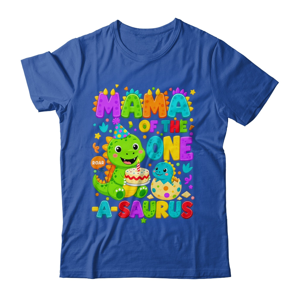 Mama Of The One-A-Saurus 1St Birthday Boy T-Rex Dinosaur Shirt & Hoodie | siriusteestore