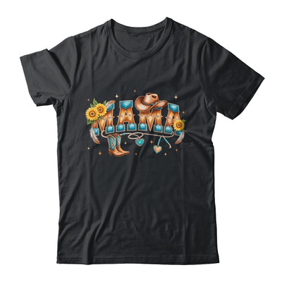 Mama Western Retro Groovy Cowgirl Women Rodeo Mothers Day Shirt & Tank Top | siriusteestore