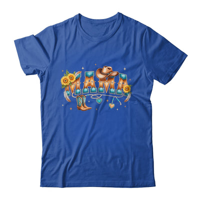 Mama Western Retro Groovy Cowgirl Women Rodeo Mothers Day Shirt & Tank Top | siriusteestore