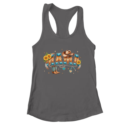 Mama Western Retro Groovy Cowgirl Women Rodeo Mothers Day Shirt & Tank Top | siriusteestore