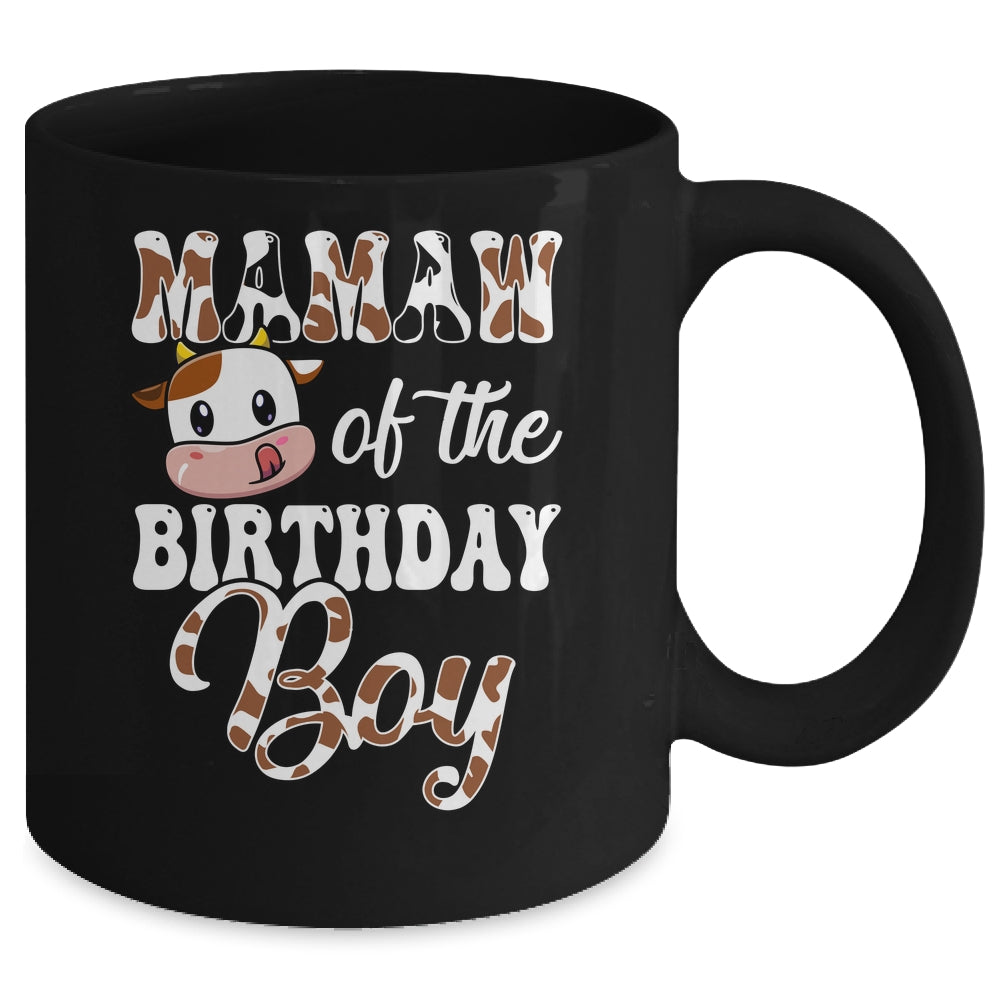 Mamaw Of The Birthday Boy Cow Farm 1st Birthday Boy Mug | siriusteestore