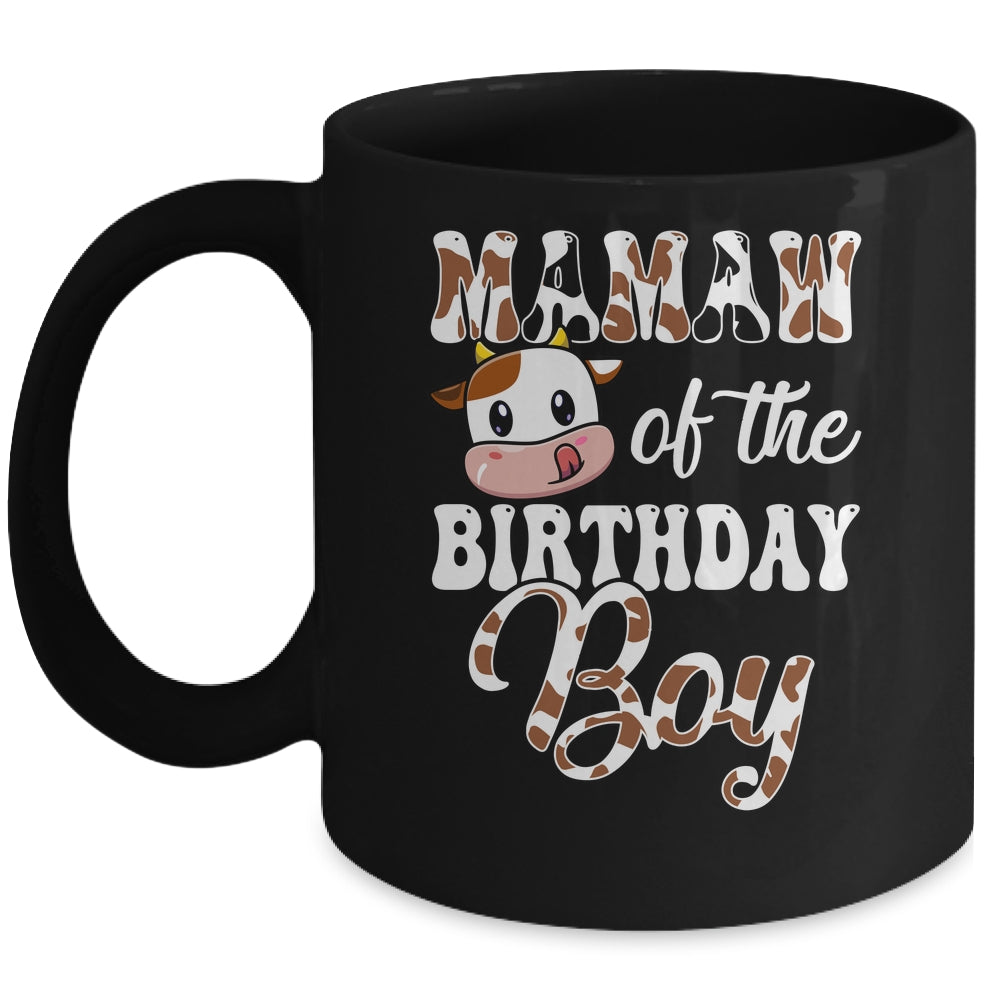 Mamaw Of The Birthday Boy Cow Farm 1st Birthday Boy Mug | siriusteestore