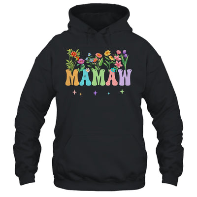 Mamaw Women Wildflower Floral Design Mamaw Mothers Day Shirt & Tank Top | siriusteestore