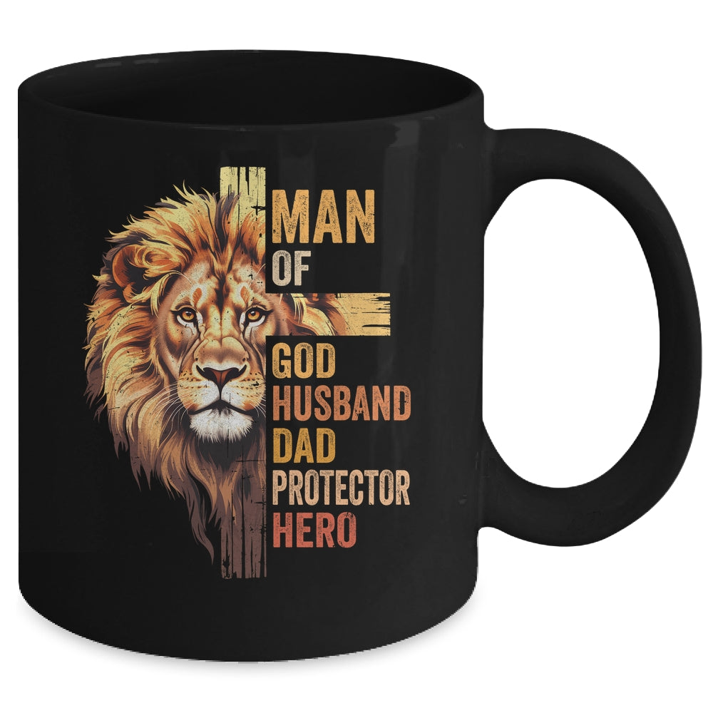 Man Of God Christian Dad Bible Verse Religious Father's Day Mug | siriusteestore