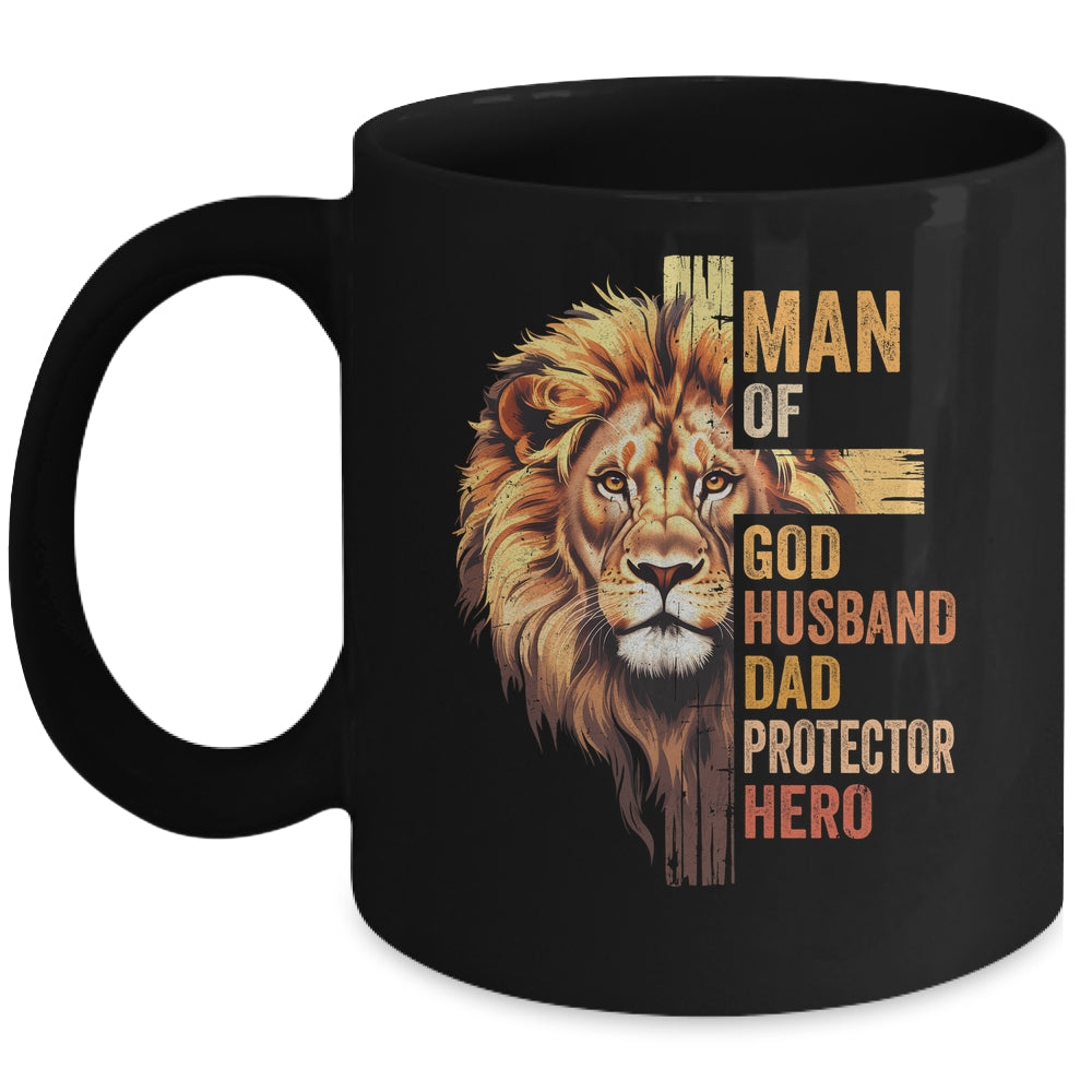 Man Of God Christian Dad Bible Verse Religious Father's Day Mug | siriusteestore