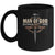 Man Of God Husband Dad Grandpa Cross Christian Fathers Day Mug | siriusteestore