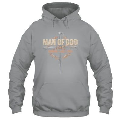 Man Of God Husband Dad Papa Cross Christian Fathers Day Shirt & Hoodie | siriusteestore
