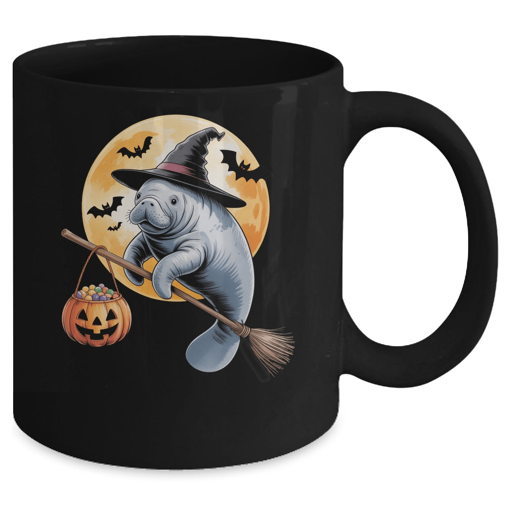 Manatee Witch Hat Pumpkin Halloween Costume Men Women Kids Mug | siriusteestore