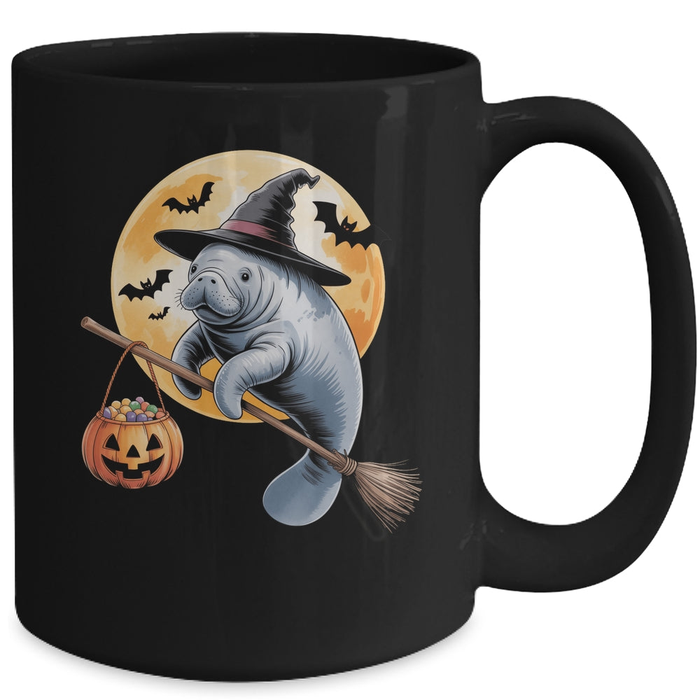 Manatee Witch Hat Pumpkin Halloween Costume Men Women Kids Mug | siriusteestore