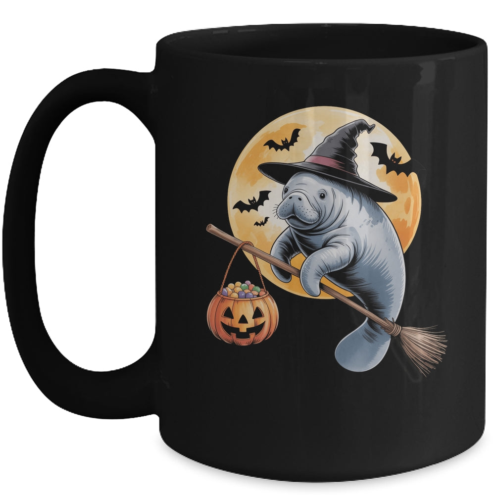 Manatee Witch Hat Pumpkin Halloween Costume Men Women Kids Mug | siriusteestore