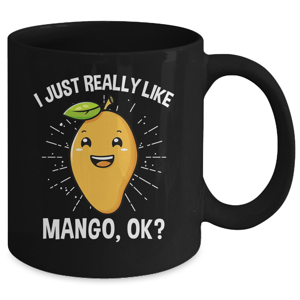 Mango Lover I Just Really Like Mango Fruit Women Men Kids Mug | siriusteestore