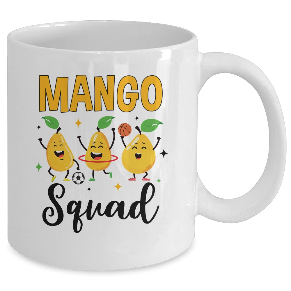 Mango Squad Summer Funny Mango Fruit Lovers Women Men Kids Mug | siriusteestore
