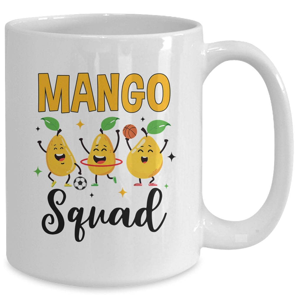 Mango Squad Summer Funny Mango Fruit Lovers Women Men Kids Mug | siriusteestore