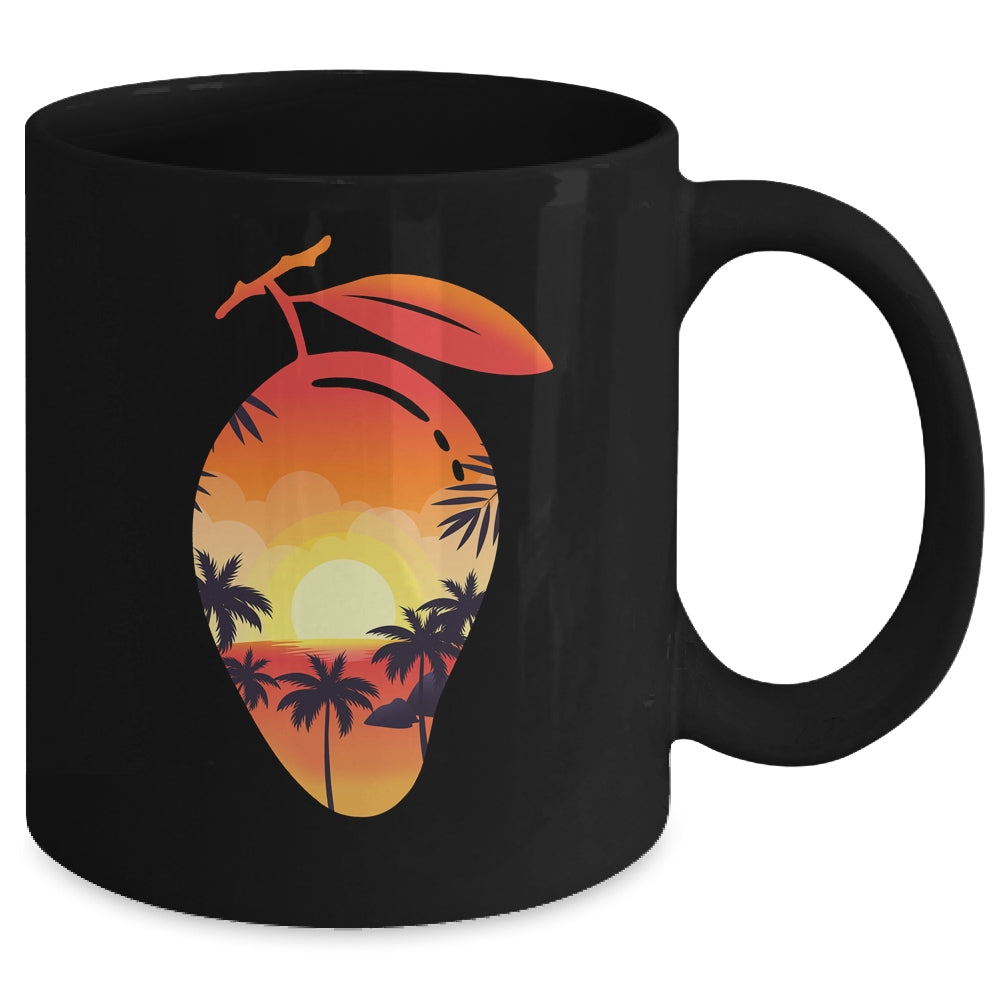 Mangos Fruit Lovers Exotic Mango Tropical Design Sunset Mug | siriusteestore