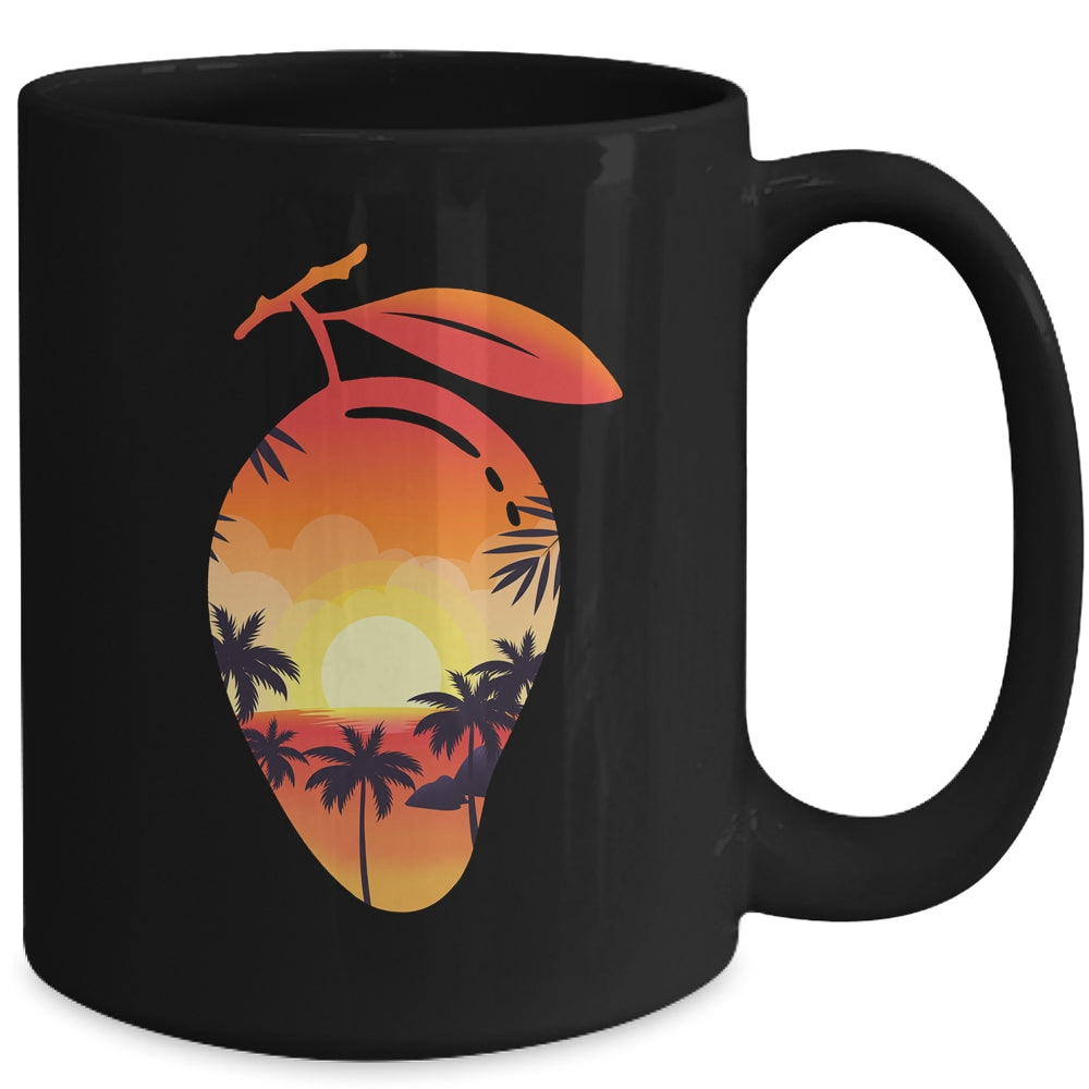 Mangos Fruit Lovers Exotic Mango Tropical Design Sunset Mug | siriusteestore