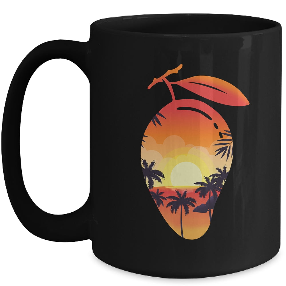 Mangos Fruit Lovers Exotic Mango Tropical Design Sunset Mug | siriusteestore