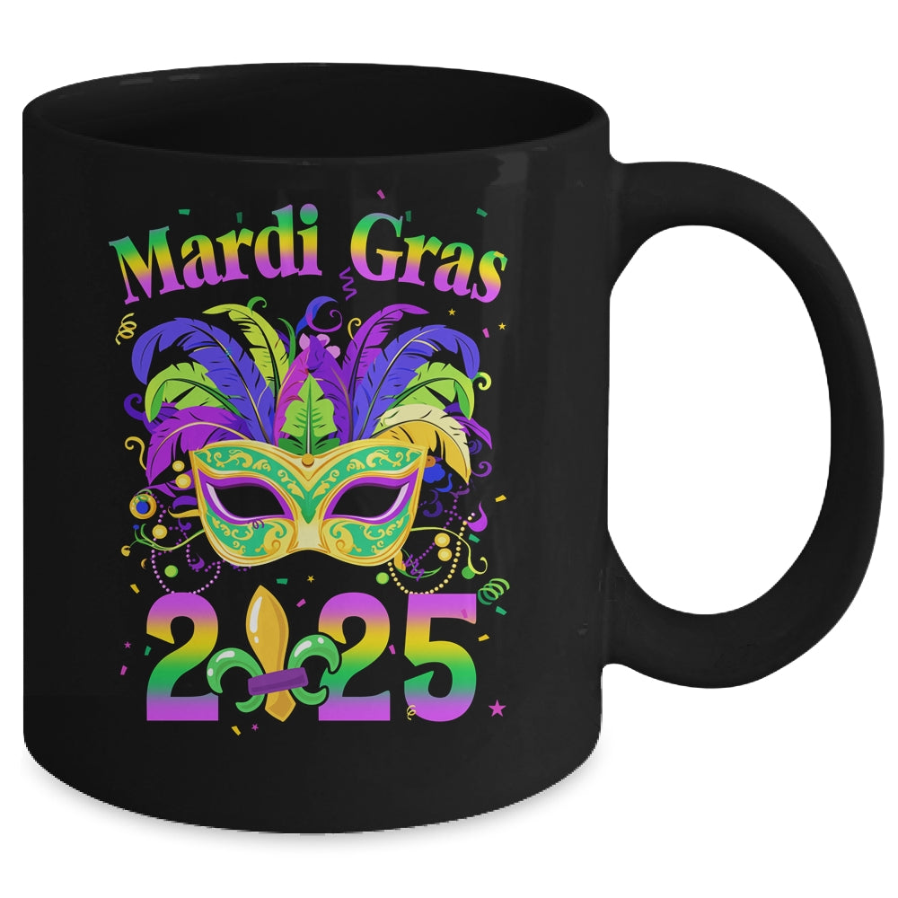 Mardi Gras 2025 Costume With Mask Outfit Carnival Party Mug | siriusteestore