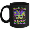 Mardi Gras 2025 Costume With Mask Outfit Carnival Party Mug | siriusteestore