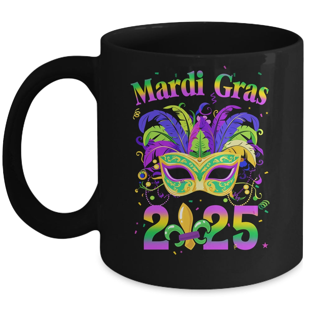 Mardi Gras 2025 Costume With Mask Outfit Carnival Party Mug | siriusteestore