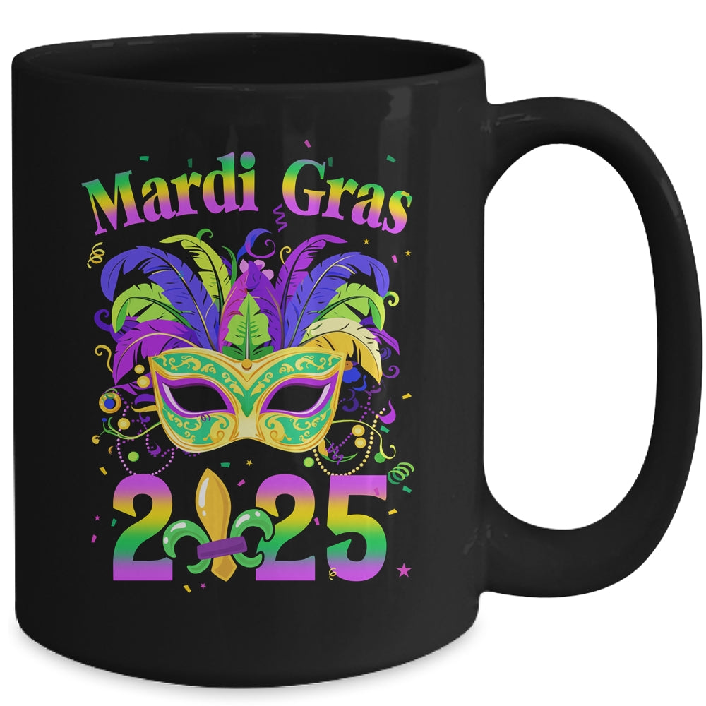 Mardi Gras 2025 Costume With Mask Outfit Carnival Party Mug | siriusteestore