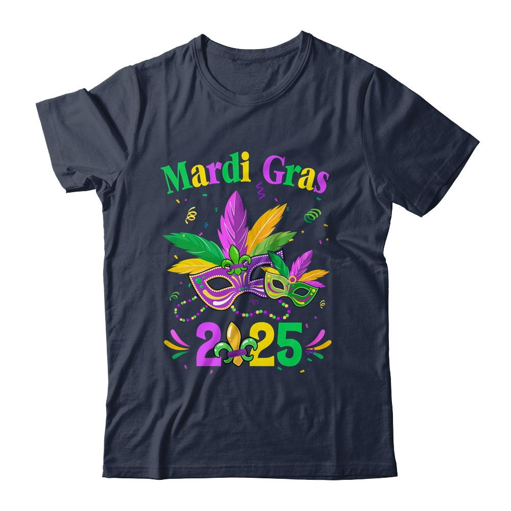 Mardi Gras 2025 Mask Costume Beads Carnival Party Outfit Shirt & Tank Top | siriusteestore