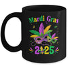 Mardi Gras 2025 Mask Costume Beads Carnival Party Outfit Mug | siriusteestore